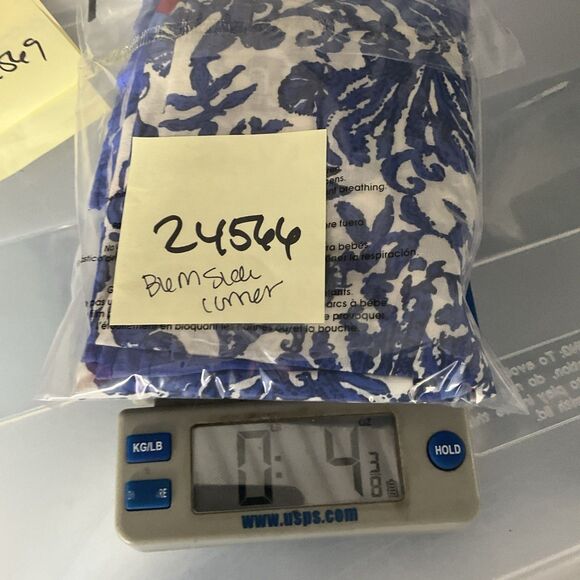 Lilly Pulitzer Womens Sarong Scarf Preppy Coastal Print OS Cover Up Wrap FLAW - Picture 8 of 10